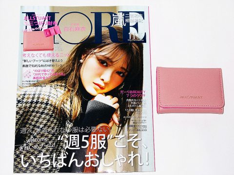 【購入レビュー】MORE モア 11月号 付録 ジルスチュアート 三つ折り財布
