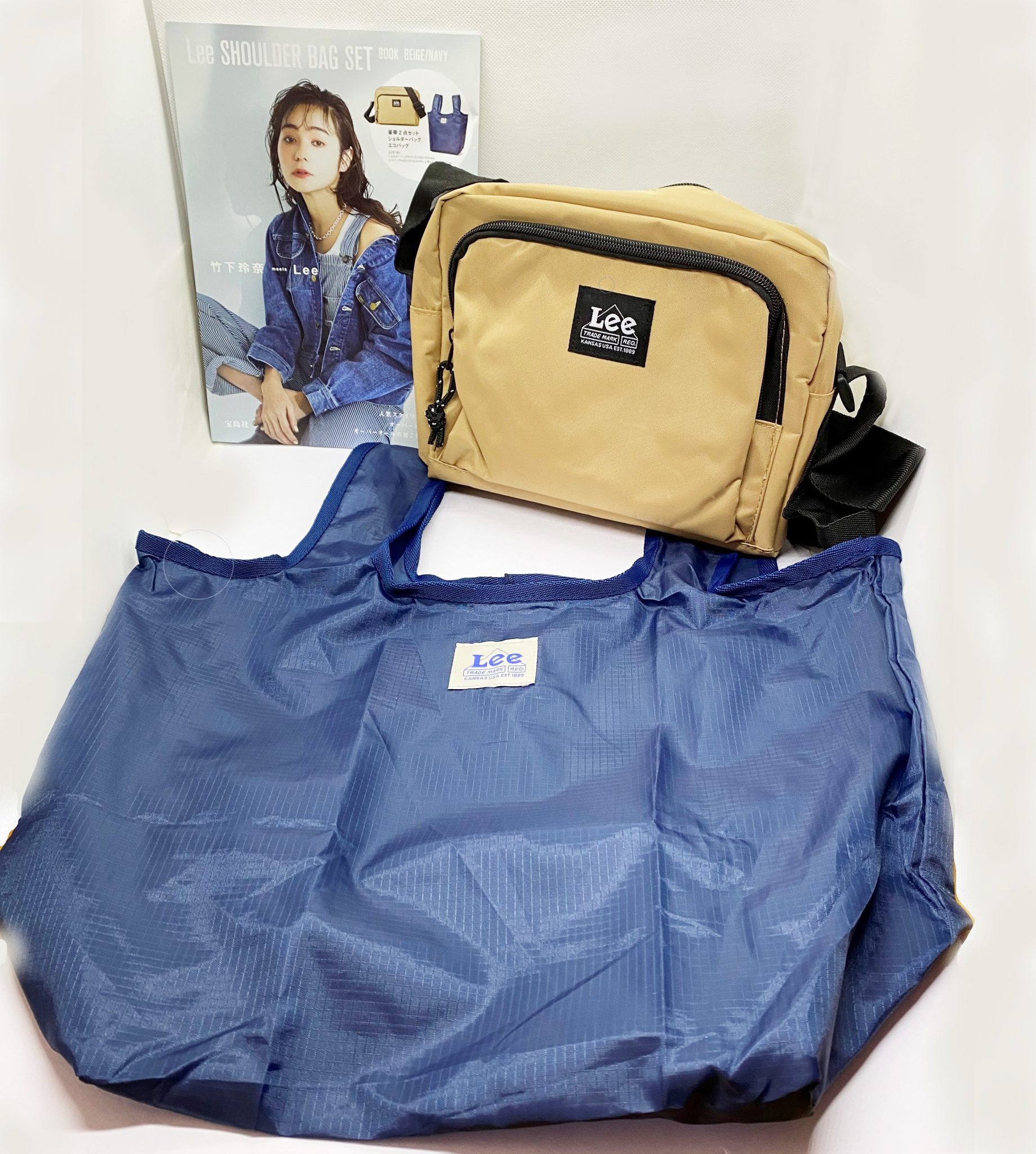 【フラゲレビュー】Lee（リー） SHOULDER BAG SET BOOK（BLACK/BLACK・BLUE/NAVY・KHAKI/BLACK・PINK/BLACK・BLACK/NAVY